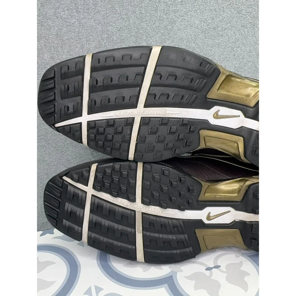 NIKE GOLF Zoom Air Tour Premium Shoes Men's Size 10 379216-272 Brown‎ Leather